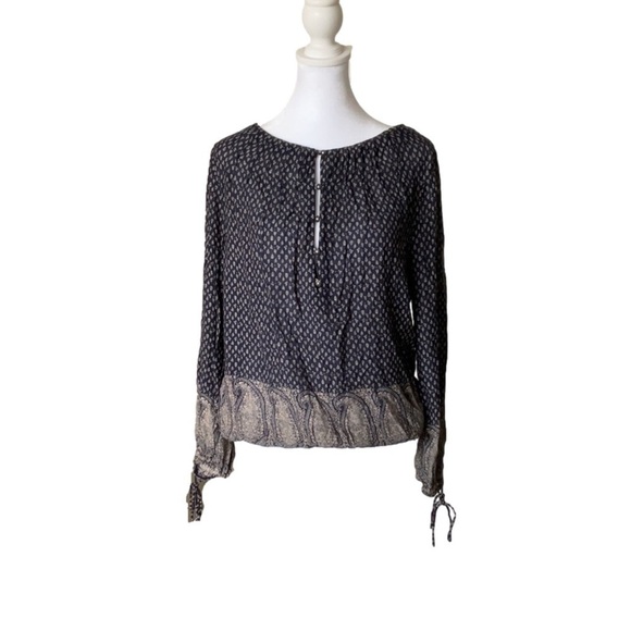 Lucky Brand Paisley Blouse - Picture 1 of 11